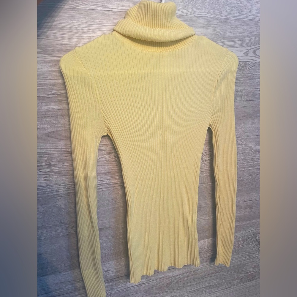 Yellow Turtle Neck